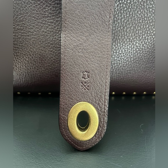 COACH PAGE 27 OXBLOOD WITH RIVETS GUC - Picture 11 of 16